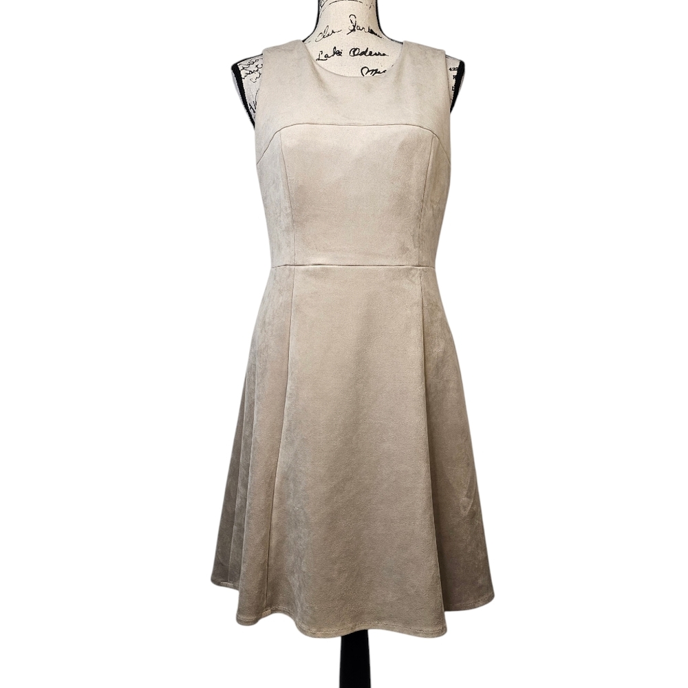 Calvin Klein Primrose Pink Suede A-Line Shift Dress, Sz 8